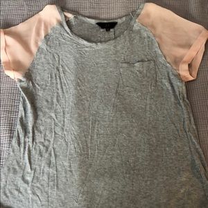 NEW Boutique shirt with sheer sleeves